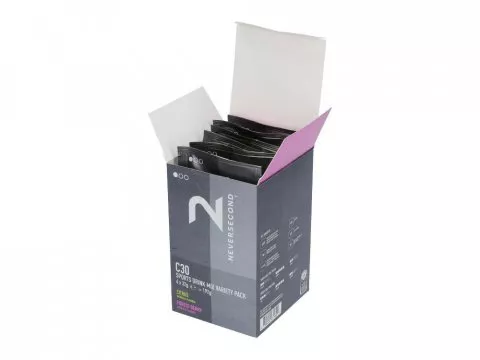 Neversecond C30 Sports Drink Variety Pack Bebida de Carbohidratos en Polvo - 6x32g