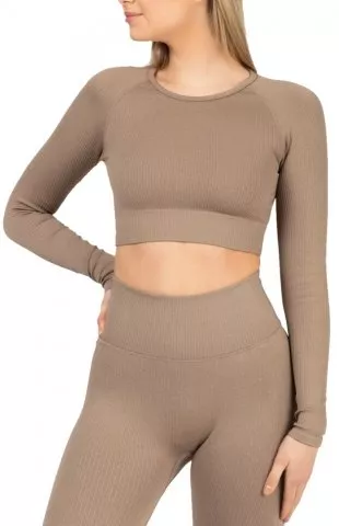 Ribbed Seamless Crop LS