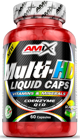 Vitamini in minerali Amix Multi HD Liquid 60 kapsul