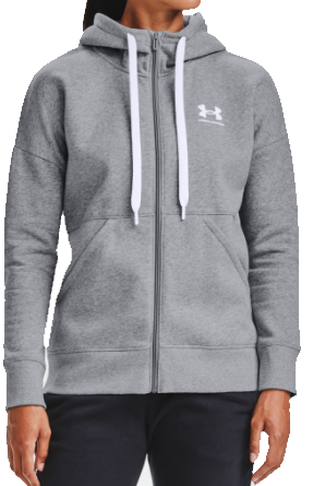 Mikica s kapuco Under Armour Rival Fleece FZ Hoodie-GRY