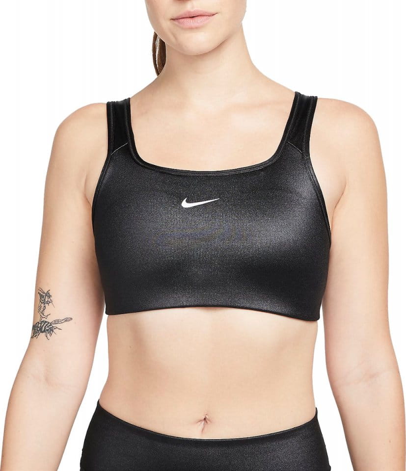 Športni modrček Nike Dri-FIT Swoosh Women s Medium-Support 1-Piece Pad Shine Sports Bra