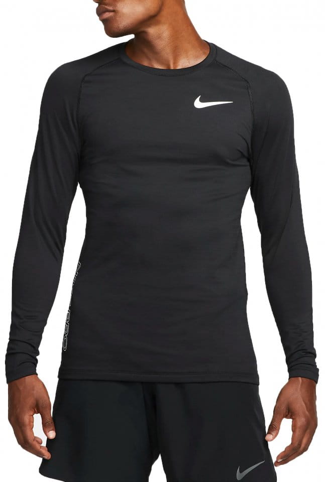 Majica z dolgimi rokavi Nike Pro Warm Sweatshirt Schwarz F010