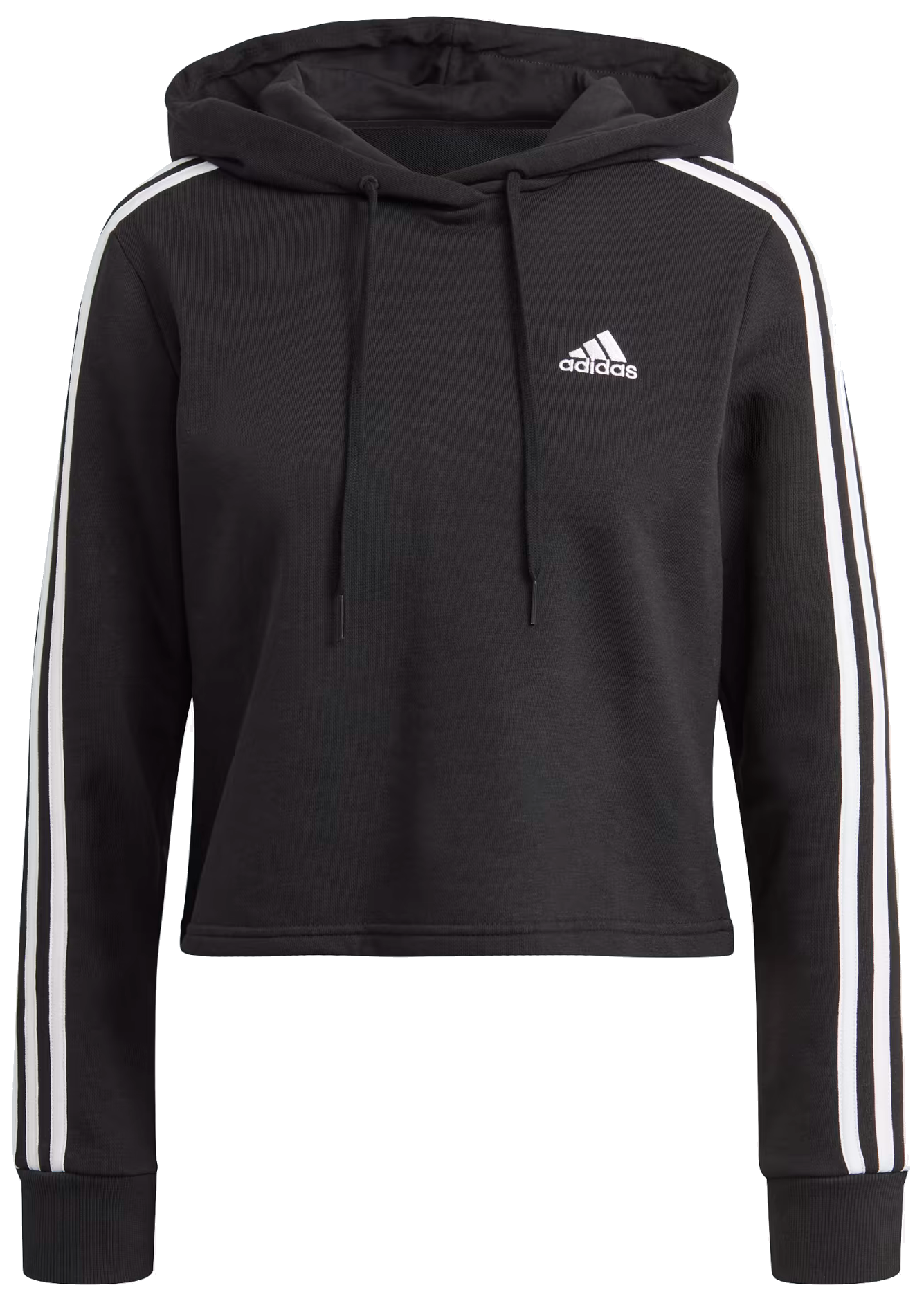 Mikica s kapuco adidas Essentials 3-Stripes Cropped