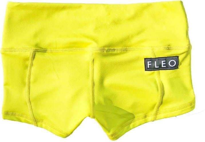 Kratke hlače FLEO Neon Yellow Low Rise Contour